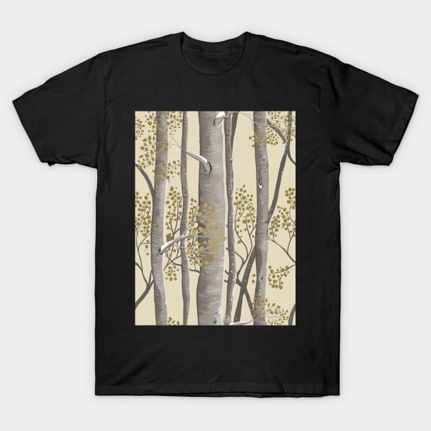 Dove in an Aspen Tree T-Shirt by Britteny1218